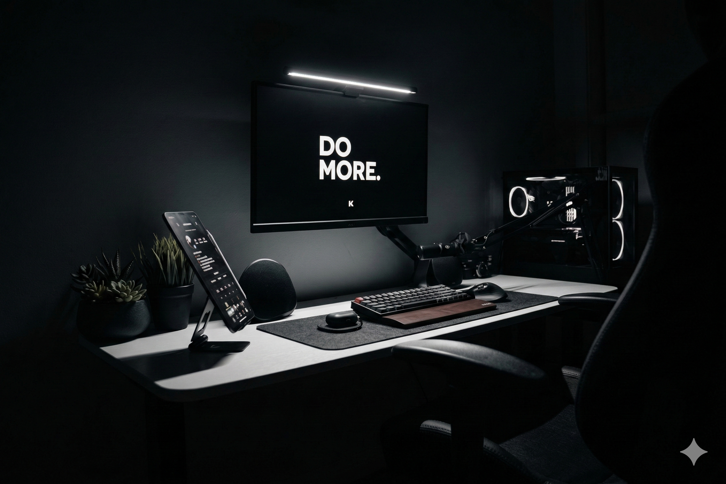 Professional 3D motion graphics and cinematic workspace
